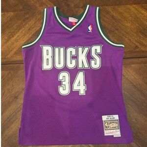 Ray Allen Milwaukee Bucks Jersey Mitchell & Ness Hardwood Classics‎ NBA|W1